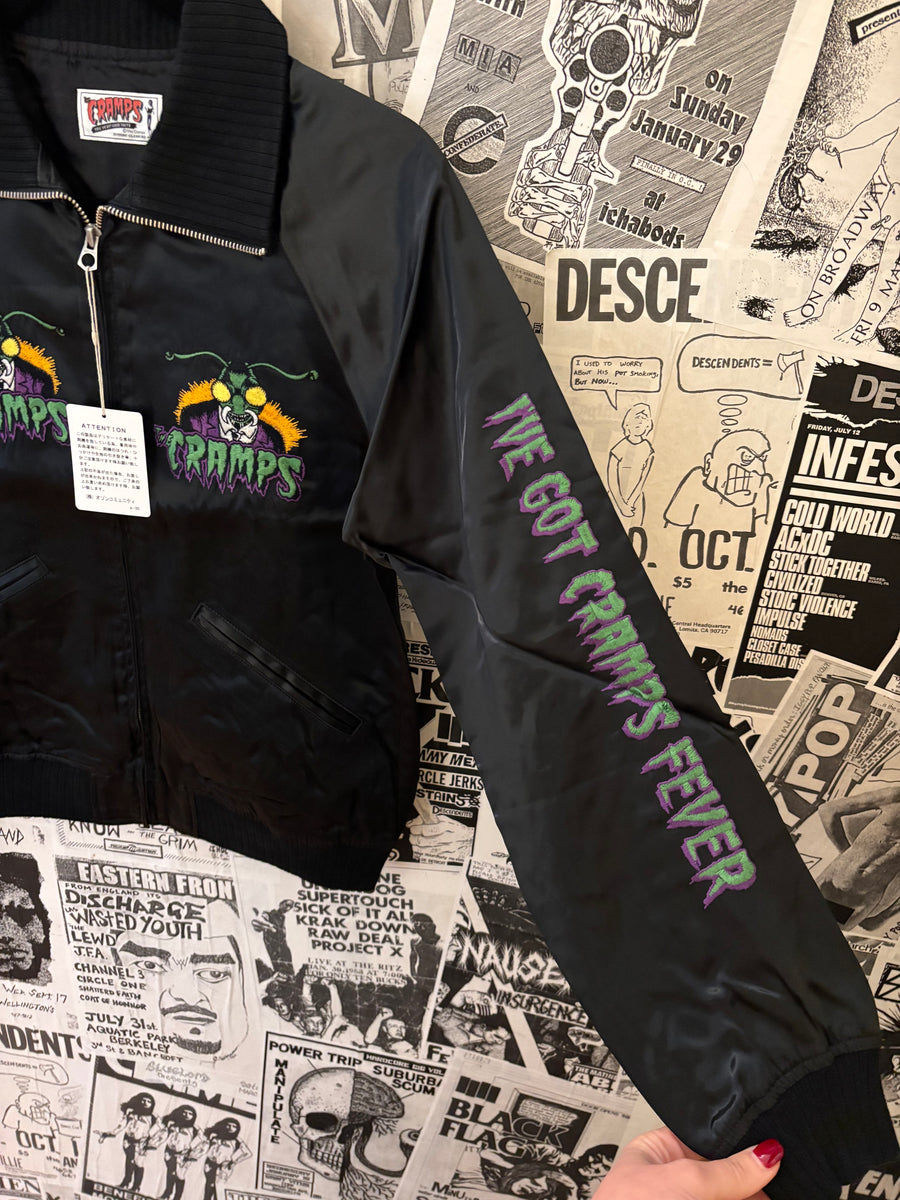 The Cramps Black Satin Bomber Jacket (Unisex) – DeadRockers