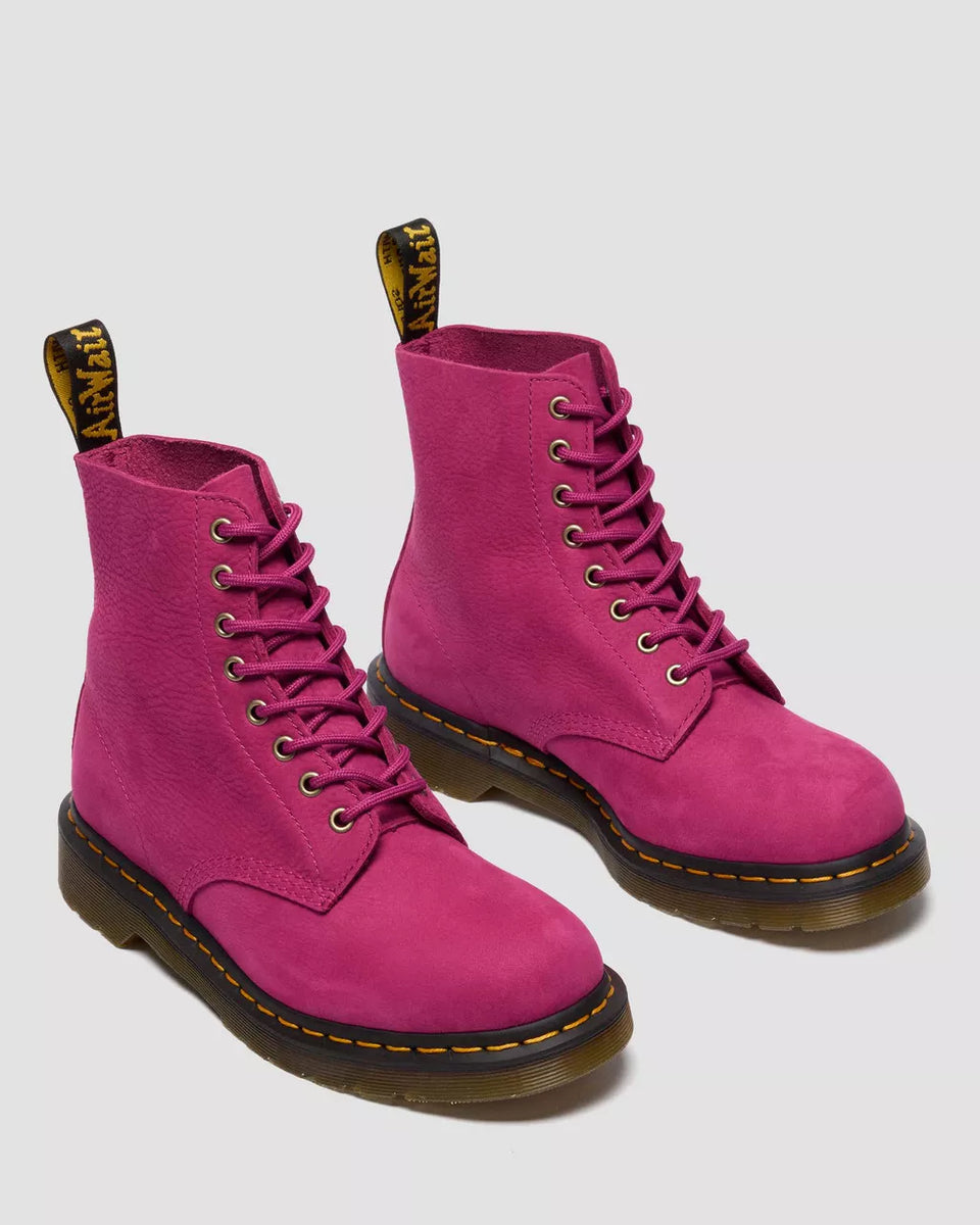 1460 Fuchsia Pink Milled Nubuck Lace Up Boots – DeadRockers