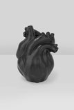 Black Anatomic Heart Vase