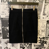 Zip Front Mini Skirt