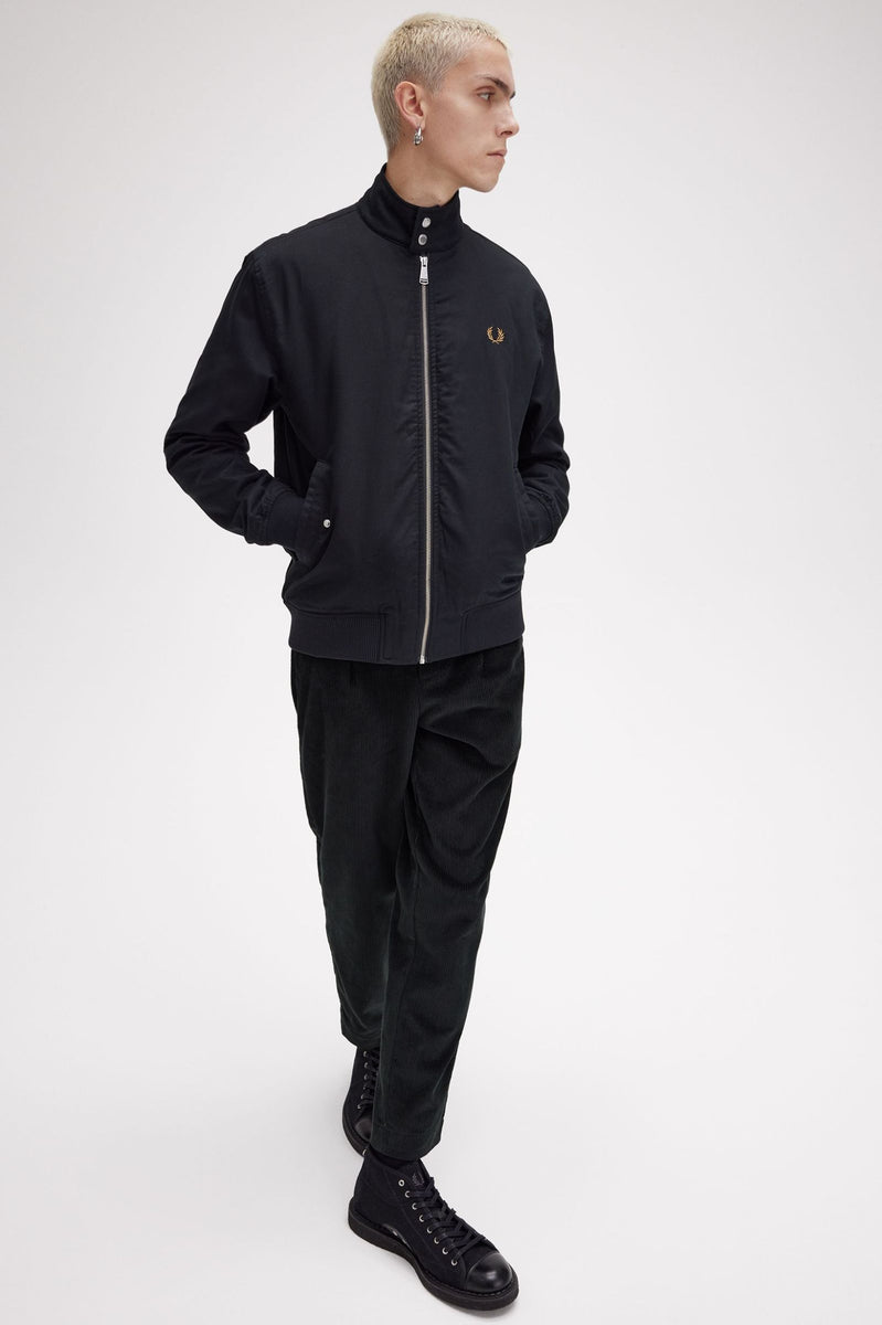 ジャケット・アウター FRED PERRY Harrington Jacket black Harrington Jacket - Black | Made In England | Men's Jackets