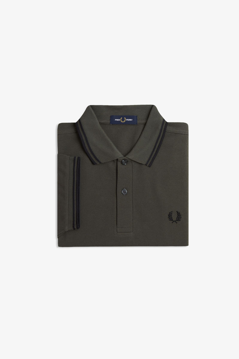 新品　Fred Perry ポロシャツ BLACK / FIELD GREEN M3600_U70_V2_Q125_FLATSQUARE_1