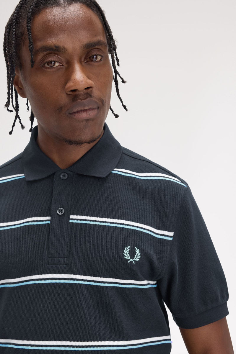Fred Perry Striped Polo Shirt – DeadRockers