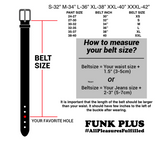 3 Row British Tall Cone Stud Black Leather Belt