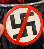 Anti Nazi Crossed Out Swastika Sticker