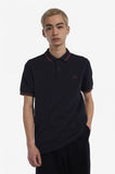 Fred Perry Polo Navy / Nut Flake / Oxblood