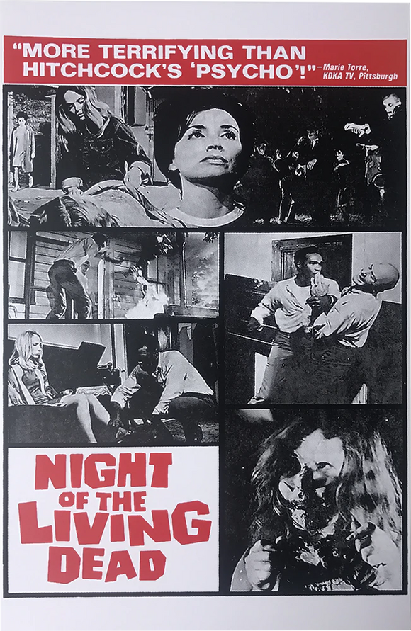 Night of the Living Dead Terrifying Silkscreened Poster