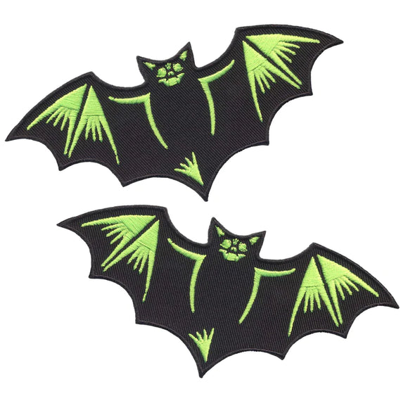 Nokturnal Bats Patch Set Black & Green