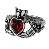 Skeleton Hands w/ Heart Ring