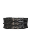 Black Mourning Wrap Buckle Belt