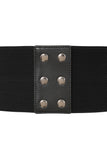 Black Mourning Wrap Buckle Belt