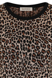 Leopard Short Sleeve Sweater
