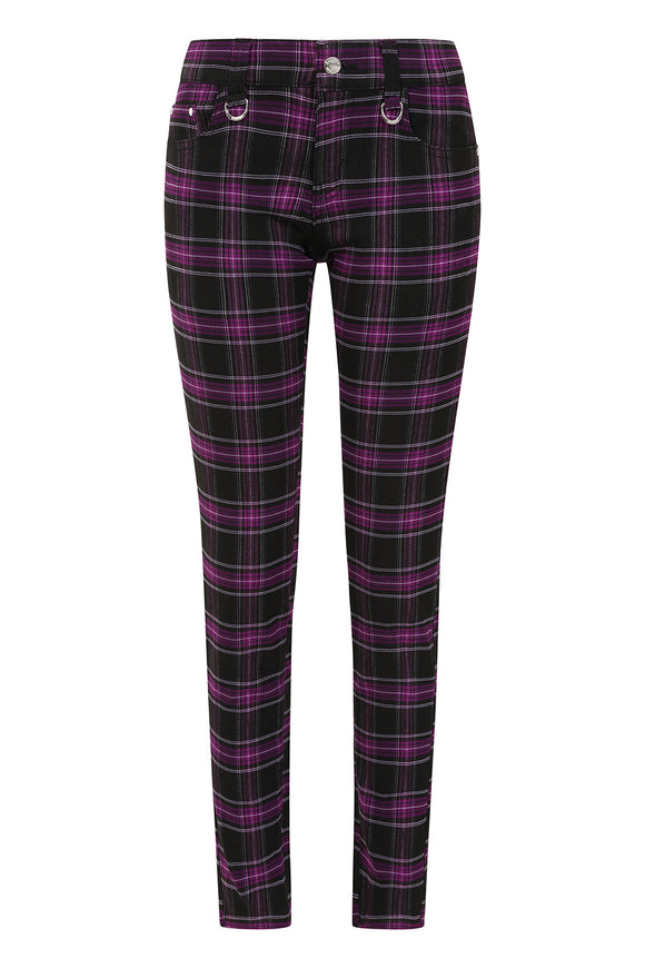 Plaid Forever Pants in Purple