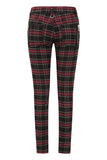 Plaid Forever Pants in Burgundy