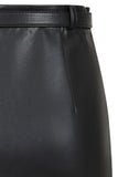 Good Taste Pencil Skirt Black Vegan Leather