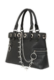 Black Chain Reaction Handbag