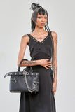Black Chain Reaction Handbag