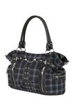 Rise Up Gray Plaid Handbag