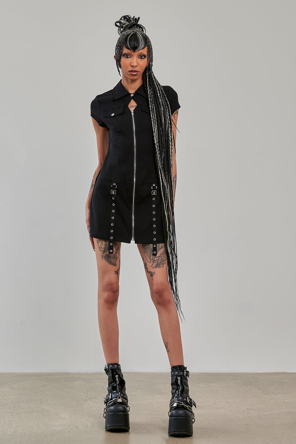 Bad Behavior Net Mini Dress – DeadRockers