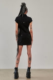 Night Zip Dress Black