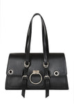 Black O-Ring Flap Bag