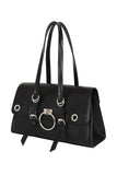 Black O-Ring Flap Bag