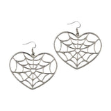 Web Heart Earring