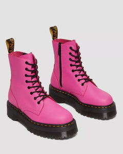 Jadon Pisa Thrift Pink Leather Dr. Marten 8 Eye Boots (CLEARANCE!)