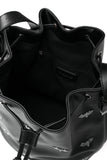 Bat Studded Bucket Bag