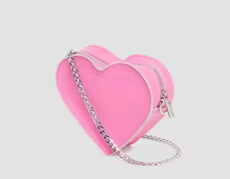 Mini Heart Shaped Pink Leather Bag By Dr. Martens – DeadRockers Mini Heart Shaped Pink Leather Bag By Dr. Martens – DeadRockers