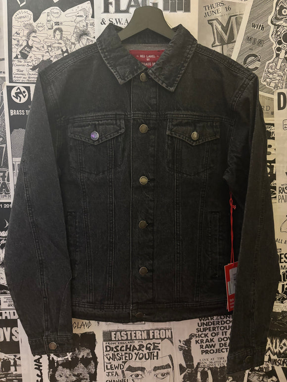 Vintage Wash Black Denim Jacket