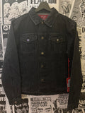 Vintage Wash Black Denim Jacket