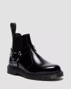 2976 Harness Leather Chelsea Boots Black Analine – DeadRockers