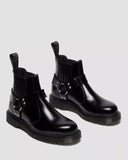 2976 Harness Leather Chelsea Boots Black Analine