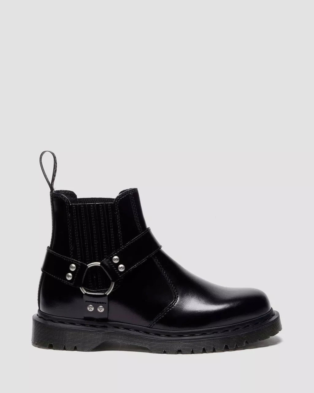 2976 Harness Leather Chelsea Boots Black Analine – DeadRockers