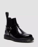 2976 Harness Leather Chelsea Boots Black Analine