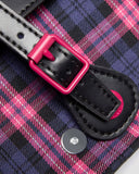Pink Tartan Satchel by Dr. Martens
