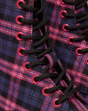 1460 Pink Tartan Lace Up Boots