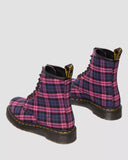1460 Pink Tartan Lace Up Boots