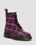 1460 Pink Tartan Lace Up Boots