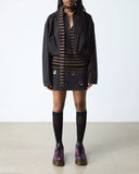 Buzz 5-Eye Tartan & Leather Lace Up Shoes