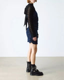 1460 Western Buckle Bex Atlas Leather Lace Up Ankle Boots