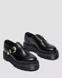 Retro Monk Quad Tumble Leather Strap Shoes