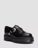 Retro Monk Quad Tumble Leather Strap Shoes