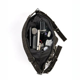 Canvas D-Ring Leopard Grommet Hobo Bags