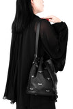 Bat Studded Bucket Bag