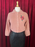 Venomous Love Collared Cropped Sweater