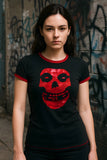 Misfits - Red Foil Skull Womens Shirt
