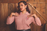 Venomous Love Collared Cropped Sweater