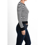 Striped Long Sleeve Pullover Sweater